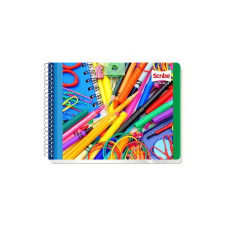 Cuaderno forma italiano, Raya c/100 hjs, mega Scribe