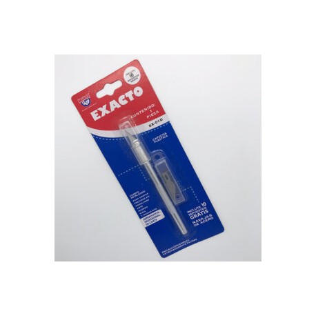 Exacto Cuerpo Metalizado c/10 repuestos SX-01D