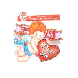 Póster movible Cupidin de corazón