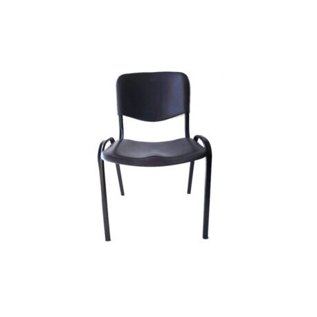 Silla de plástico negra Mayco