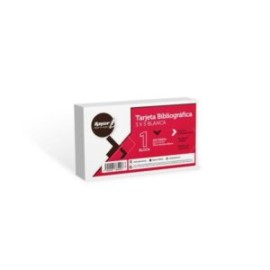 Tarjeta de trabajo Blanca 3×5 c/100 pzas