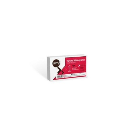 Tarjeta de trabajo Blanca 3×5 c/100 pzas