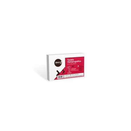 Tarjeta de trabajo Blanca 4×6 c/100 pzas