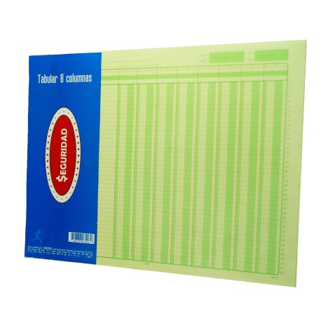 Block tabular Seguridad 8 columnas c/ 50 hojas