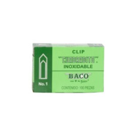Clip cuadradito no. 1 c/100 piezas