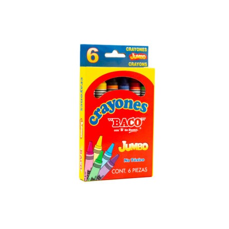 Crayon jumbo redondo c/6 pzas