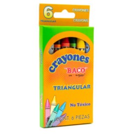 Crayón jumbo triangular C/6 pzas