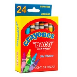 Crayón redondo estandar C/24 pzas