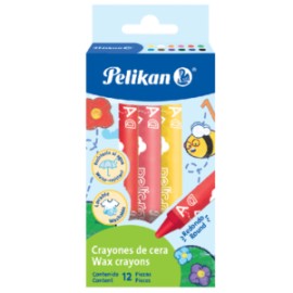 Crayones estándar redondos Pelikan c/12 pzas.