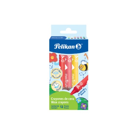 Crayones estándar redondos Pelikan c/12 pzas.