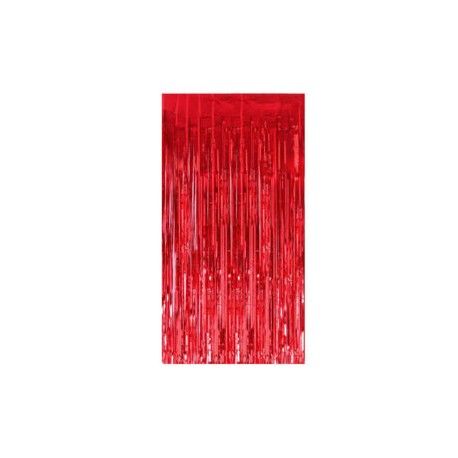 Cortina metálica de lluvia lisa, delgada, corta 40 cm v/colores