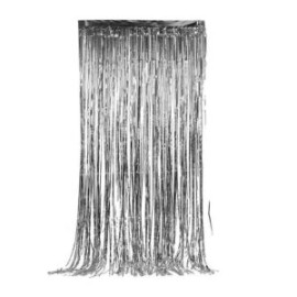 Cortina metálica de lluvia lisa, delgada, larga 80 cm v/colores