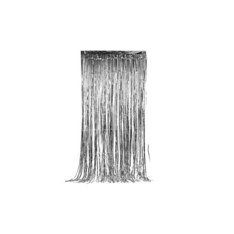 Cortina metálica de lluvia lisa, delgada, larga 80 cm v/colores