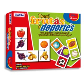 Dominó didáctico Frutas y deportes