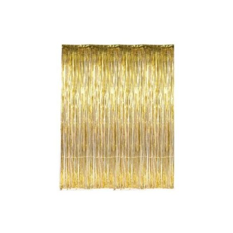 Cortina metálica de lluvia lisa, gruesa, larga 2 m v/colores