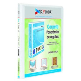 Carpeta panorámica de vinil blanca 1/2 pulgada argolla O Kyma