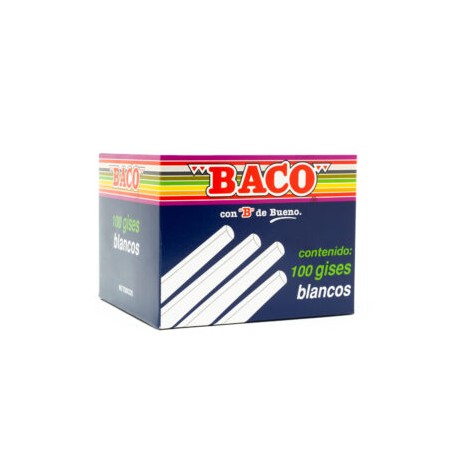 Gises blancos c/ 100 piezas