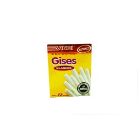 Gises blancos c/ 12 piezas