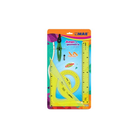 Juego de geometría flexible grande