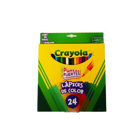 Lápices de colores redondos Crayola c/ 24 piezas