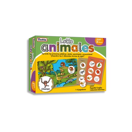 Lotería didáctica Lotto Animales