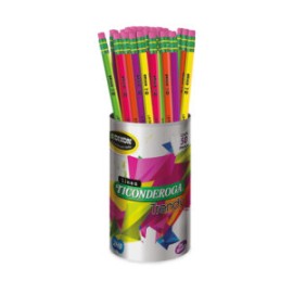 Lápiz ticonderoga neón No. 2 c/50 piezas