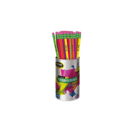 Lápiz ticonderoga neón No. 2 c/50 piezas