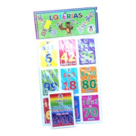 Lotería didáctica Tablas de multiplicar