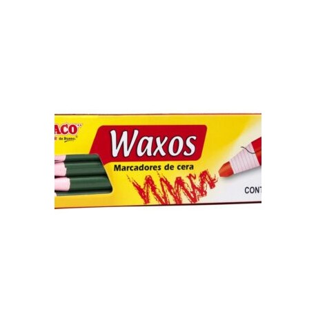 Marcador de cera Waxos c/ 12 piezas