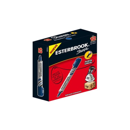 Marcador permanente Esterbrook c/ 12 piezas